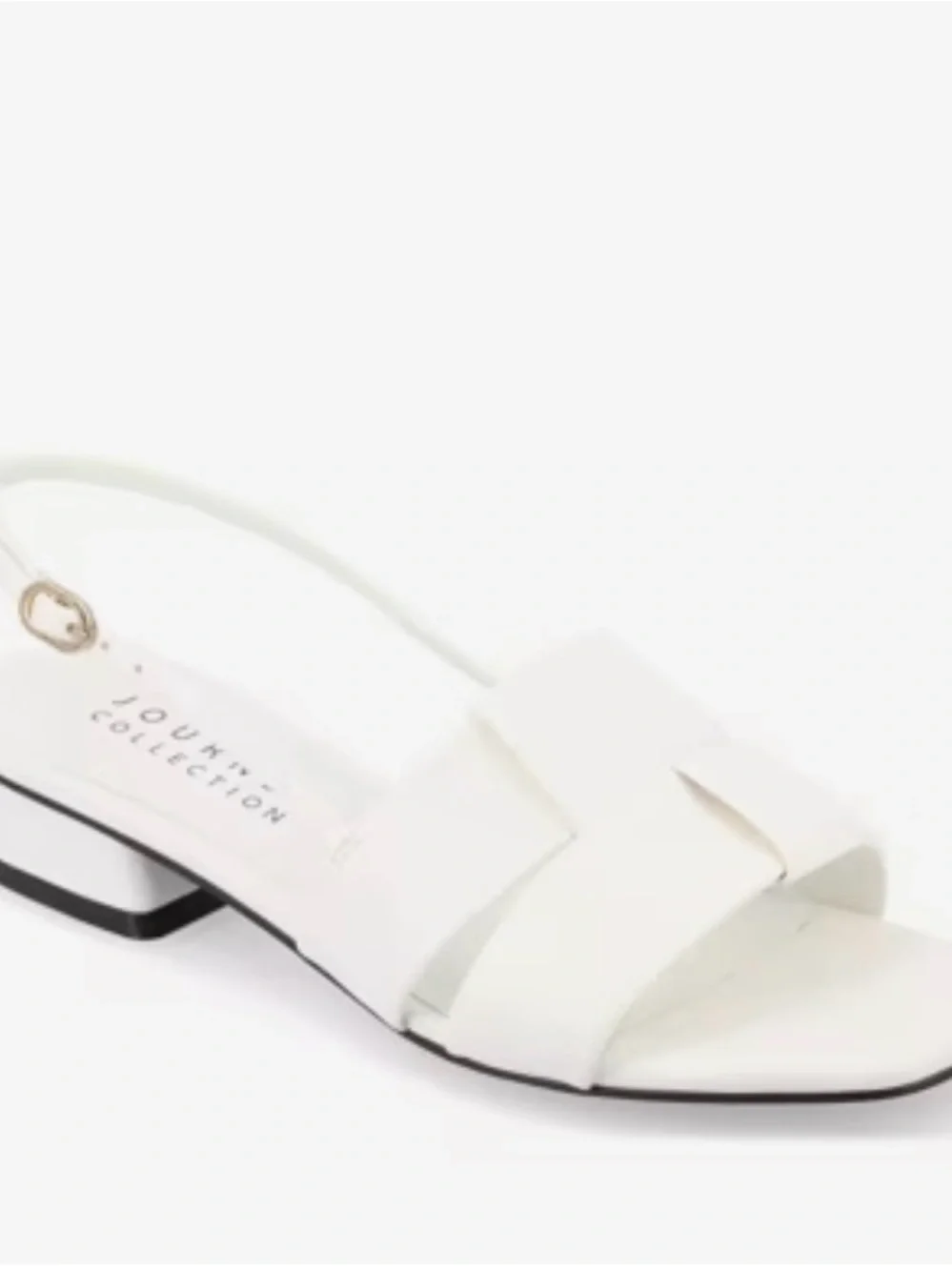 Women’s Journee Tabatha  Beige White Woven Slingback Sandals Size 11